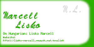 marcell lisko business card